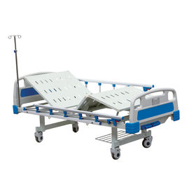 Lit d'hôpital électrique de lit médical électrique manuel de 2 manivelles avec plier les rails latéraux